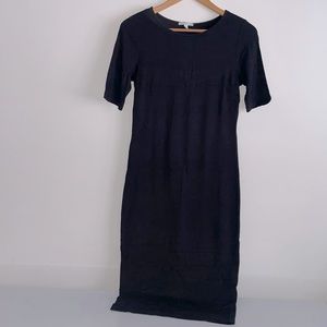 Soprano | Black Below The Knee High Stretch Bodycon Dress